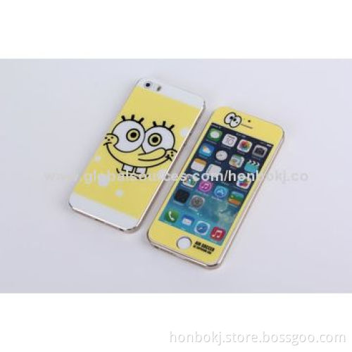 Tempered-glass screen protector with colour printed for iPhone